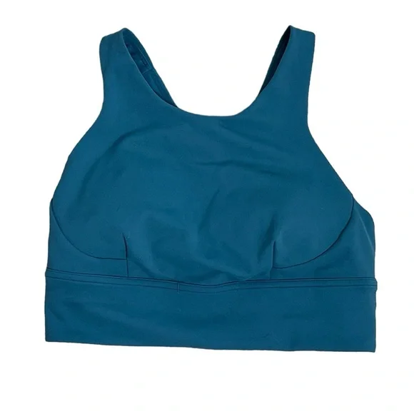 Lululemon Wunder Train Longline Bra Medium Support C/D Cup in Capture Blue - Picture 1 of 5